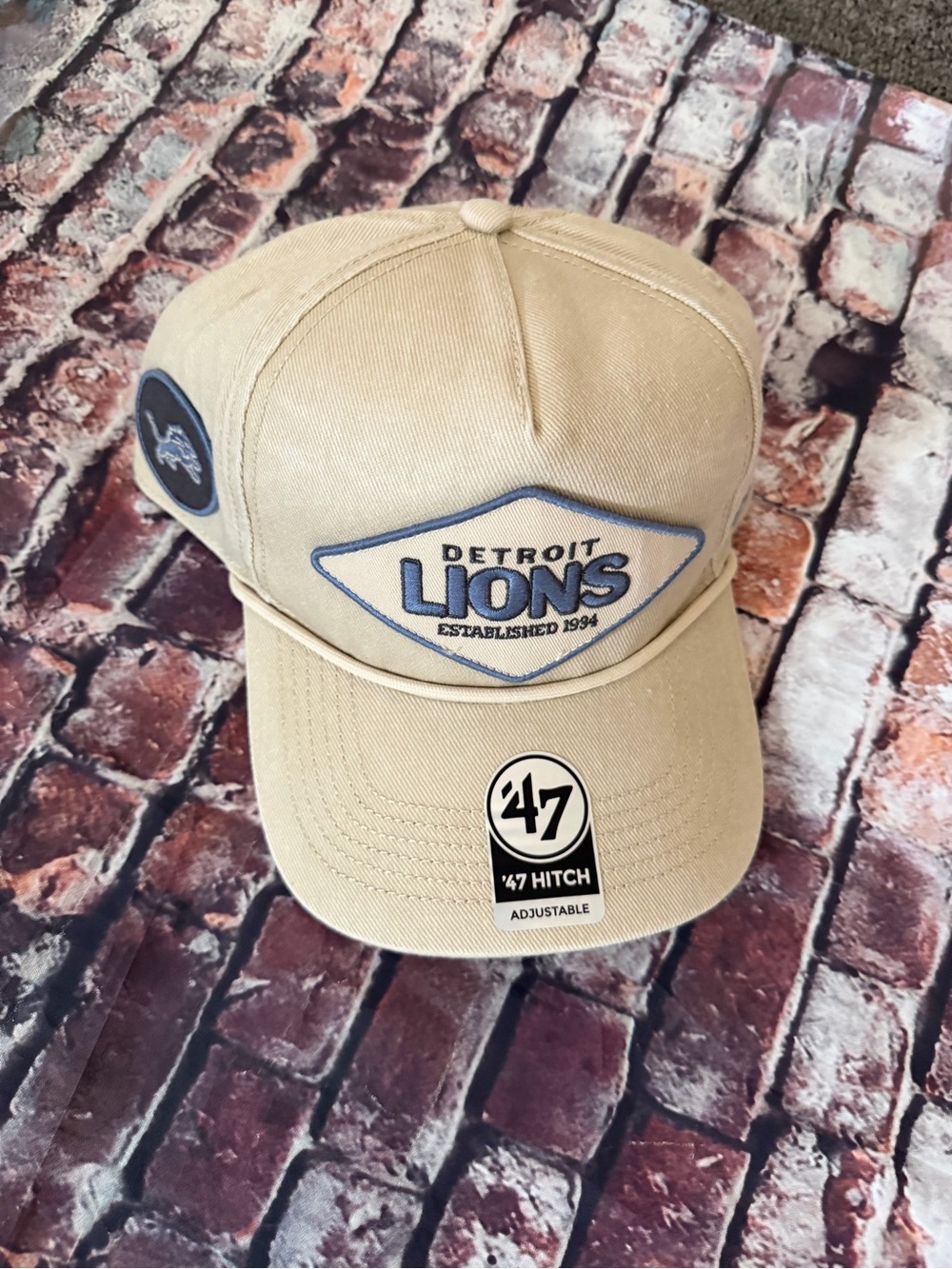 47 Detroit Lions Khaki Adjustable Cap